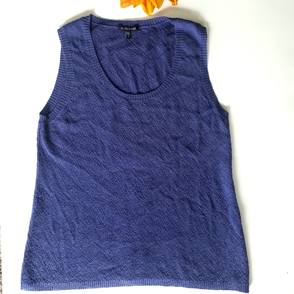 Eileen Fisher Blue Tank Top